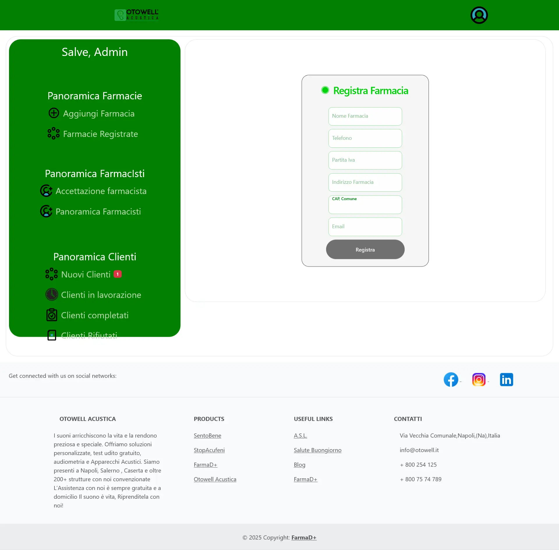 Gestionale per Farmacie e Promotori – Otowell — screenshot 1